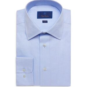 Dobby Weave Trim Fit Dress Shirt